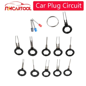 

3pcs 11 pcs Auto Car Plug Circuit Board Wire Harness Terminal Extraction Pick Connector Crimp Pin Back Needle Remove Tool Set