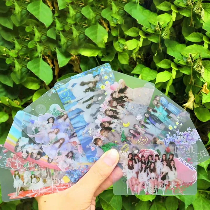 8 шт./компл. K-pop IZONE ПВХ прозрачное подвесное фото карта альбом фотостудии вентиляторы коллекция подарок