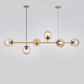 

Nordic Glass Ball Chandelier Lighting Vintage Glass Bubble Hanging Light Modenr Dinning room Chandelier Light/Lamp Fixture