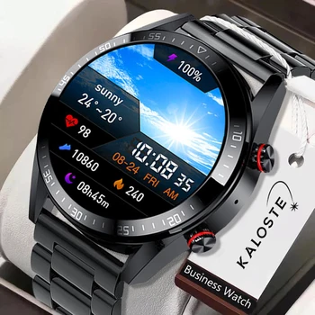 Reloj Inteligente con Pantalla de 454x454 Display Permanente para Hombre, Smartwatch con Bluetooth, Llamadas Locales, Música, con Auriculares TWS para Android, Novedad 2021 1