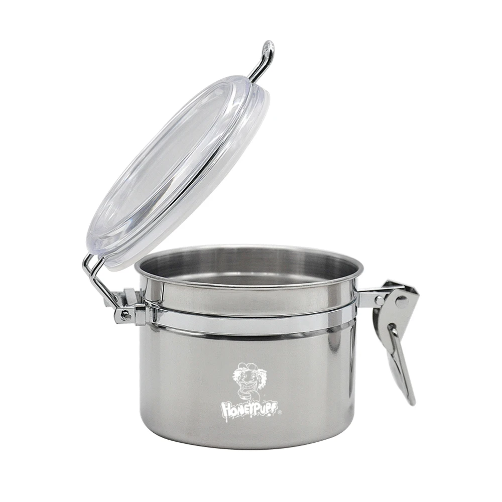 HORNET 3 размера серебро Нержавеющая сталь табак может Humidor увлажнитель воздуха