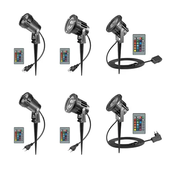 

VKTECH IP65 Waterproof Energy-saving Floodlight Garden Lawn Lamp Outdoor Landscape LED Light with Remote Control US/EU Plug Hot