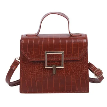 

Women's Messenger Bag 2019 New Fashion Designer High Quality Luxury Crocodile Pattern Tote Bag Elegant Shoulder Bag Sling Bag