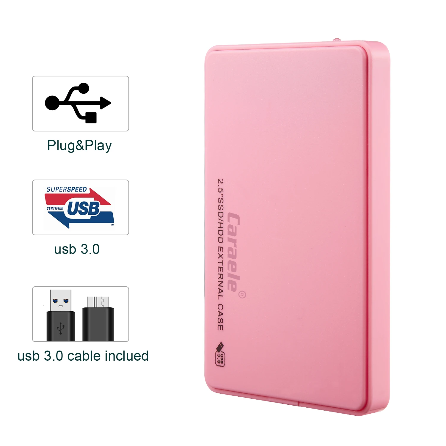 2.5'' External Hard Disk With USB 3.0 Data Line Internal Storage 500GB/1TB/2TB For For Windows 10 8 7 System Macc OS X 10.9 Etc
