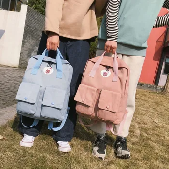 

Backpack Vintage High-Quality Mochila School-Bags Travel Girls Women for Preppy Escolar