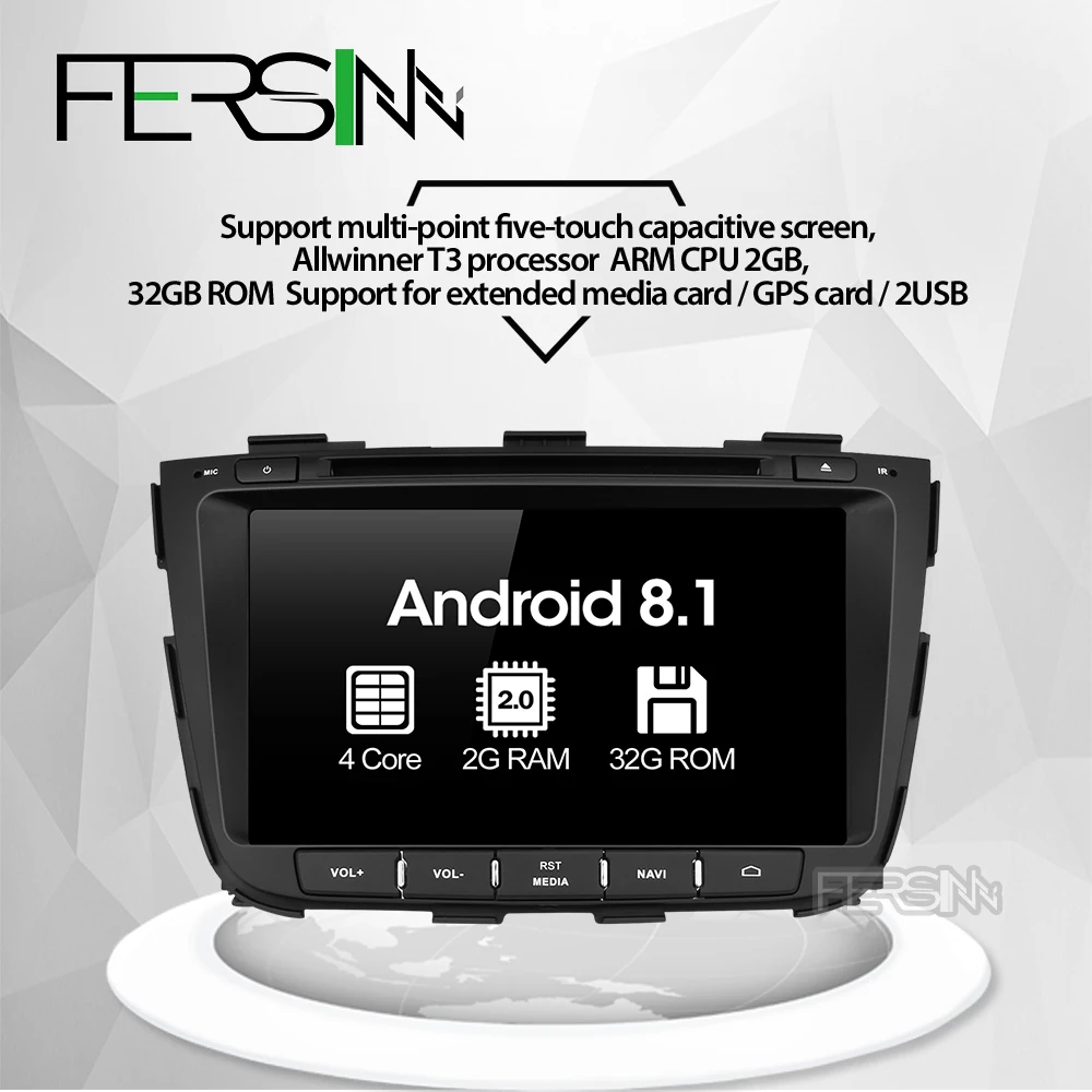 Fersinny Z13SLT8060 Android 8 1 Автомобильный gps для kia Sorento 2013 2014 dvd плеер 2 din стереоплеер