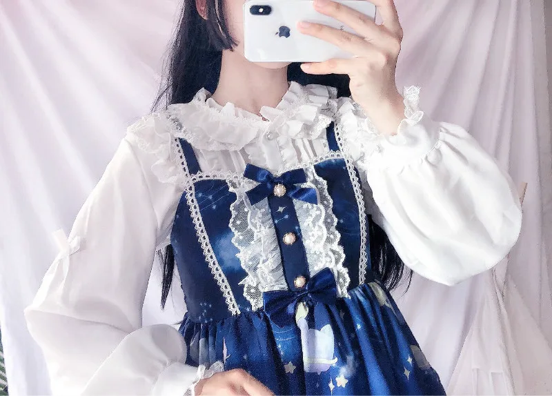 Cosplay&ware Lolita Dress Sweet Cute Japanese Kawaii Girls Princess Maid Vintage Gothic Printed Patterns Lace Pink Summer Skirt -Zentai shop online H45a319ff3e624ba3ae7ea8b6a8fd64b1y.jpg