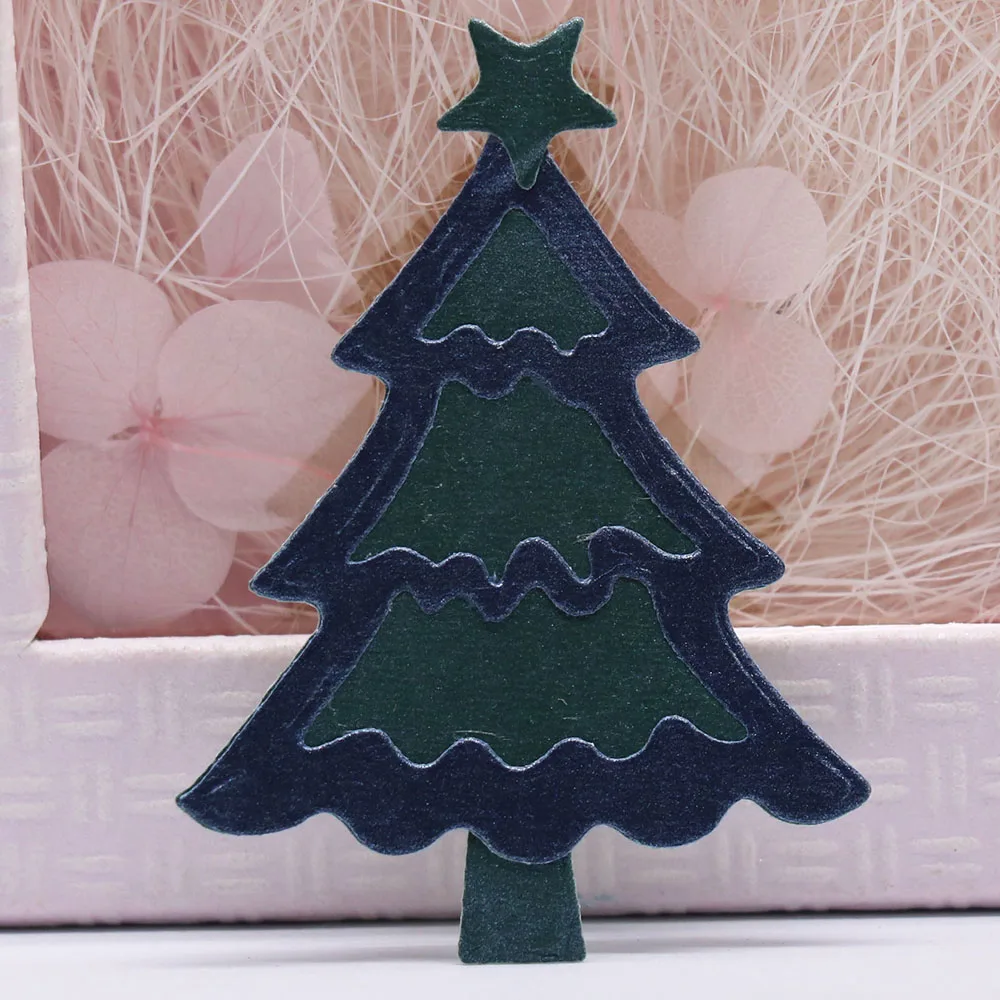 LC809 металлические Вырубные штампы в виде рождественской елки для скрапбукинга