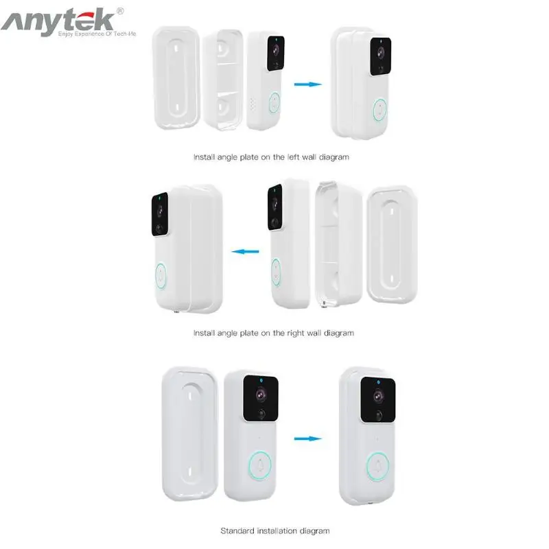 HD 1080P Home Doorbell Garage Doorbell PIR Detection Wake Up Intelligent Video Doorbell Video Intercom Wireless Security Camera