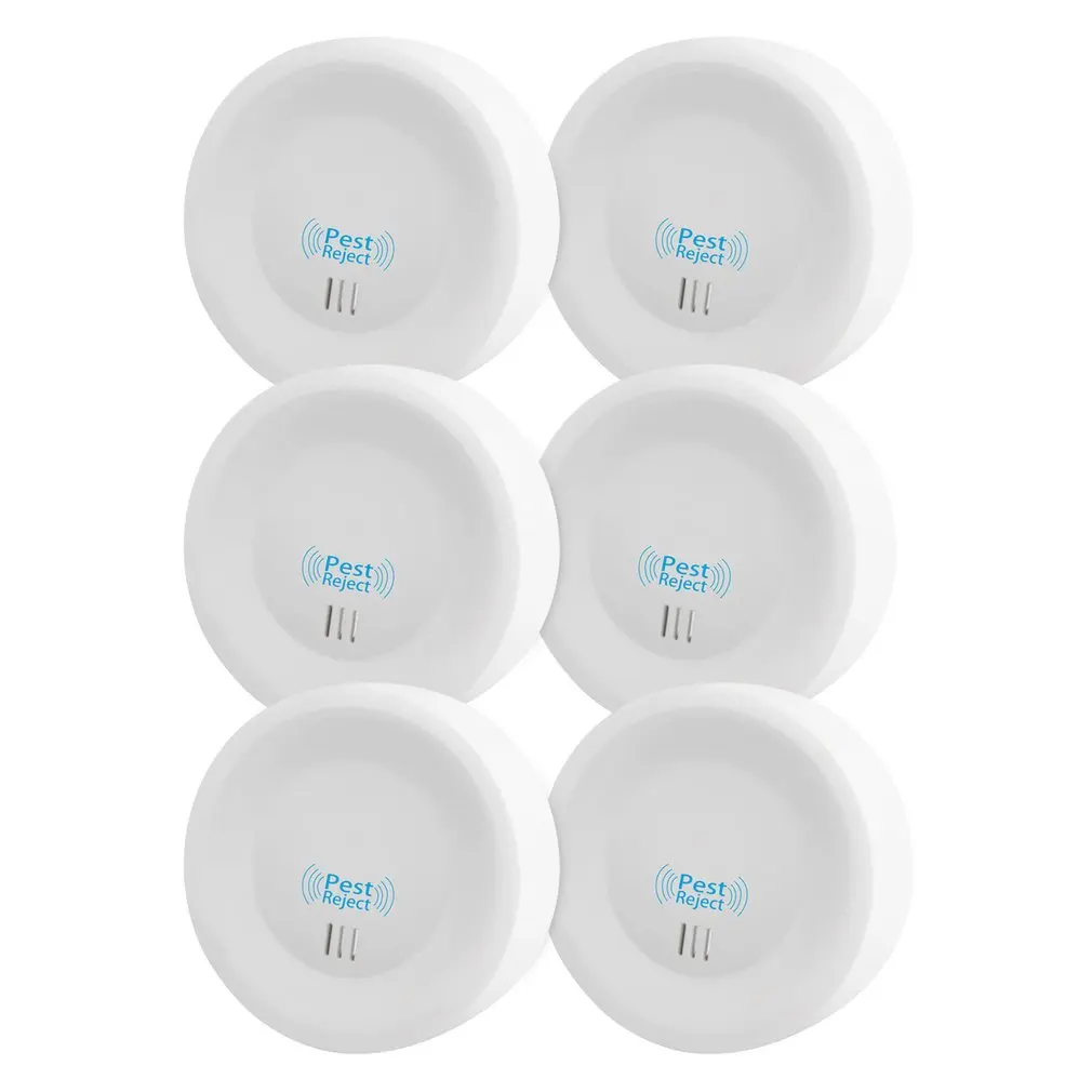 

4/6 Pcs Non-Toxic Multifunctional Electronic Ultrasonic Pest Repeller Home Indoor Mosquito Killer Mouse Mice Reject Repellent