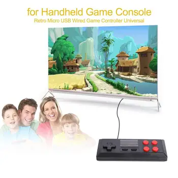 

Classic Gamepad Micro USB Wired Controller Conveninently Simple Installation for Handheld Game Console Universal