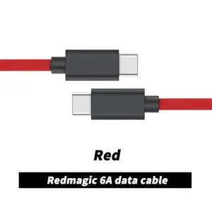 Image 3 - 100% Original Nubia RedMagic 5A Data Cable Red Magic 6A Gaming Cable USB Type C to USB Type C 6A Braided Date Cable