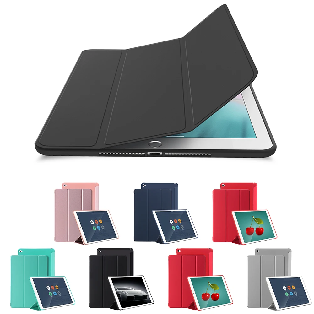 Тройной складной кожаный чехол для Apple iPad Pro 9,7 / Чехол для iPad Pro 9,7 дюйма чехол Чехол с кронштейном Pritective Capa