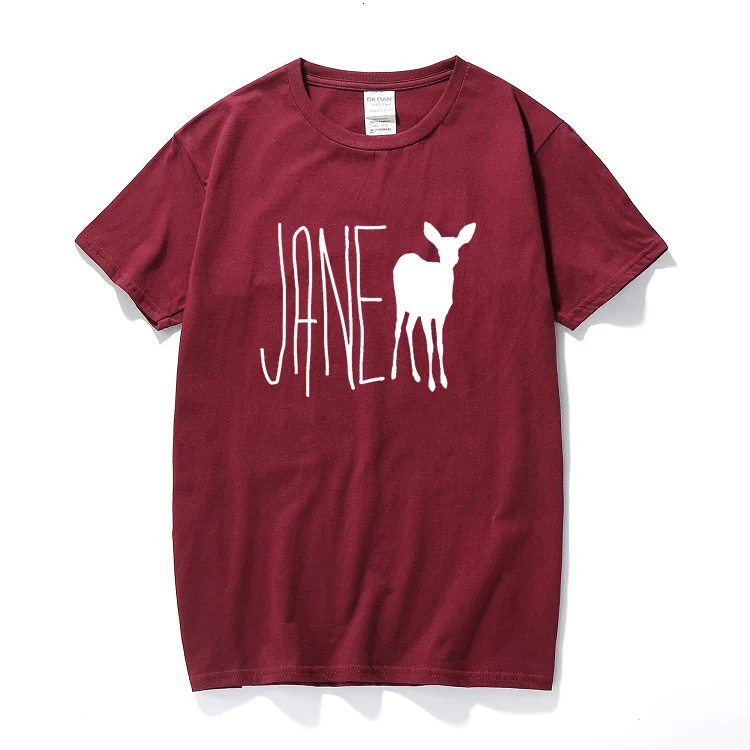 Burgundy One yona Life Is Strange Jane Doe, хлопковая футболка для мужчин с круглым вырезом, для фитнеса, хип-хоп, брендовая одежда для подростков - Цвет: Burgundy