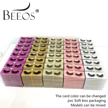 

Beeos New 10/20/30pairs 3D Mink False Lashes Makeup Beauty False Eyelashes Faux Cils Cruelty-free Makeup Eyelash Extensions
