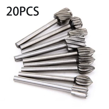 

20pcs Router Bits High speed steel 3mm shank Cutter Plastic Wood Rotary