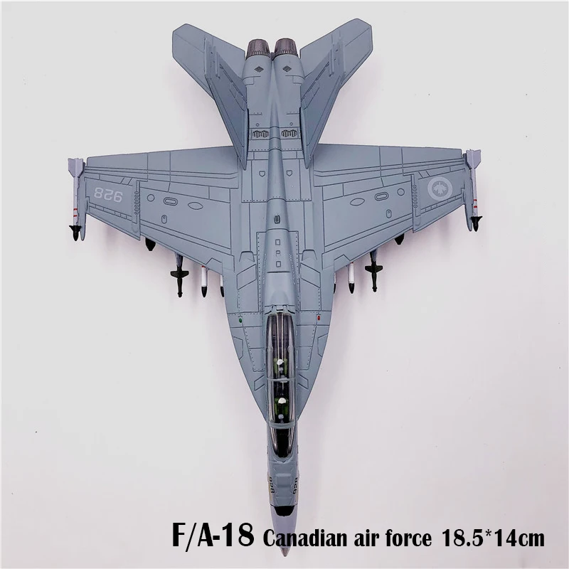 F/A-18 канадские ВВС кленовый лист живопись F18B модель самолета-истребителя украшение 1/100 литая под давлением модель самолета коллекция