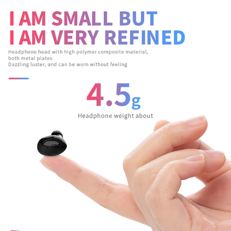 BT 5,0 мини беспроводные Bluetooth наушники TWS IP5 беспроводные Bluetooth гарнитура стерео HIFI наушники-вкладыши Fone De Ouvido 40SEP9