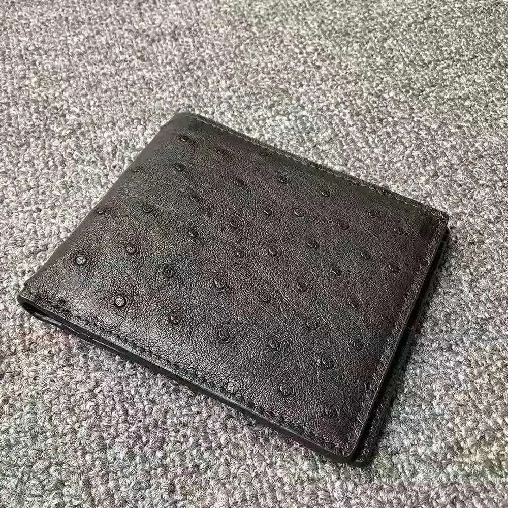 Men's Genuine Exotic Animal Skin Carteras Avestruz Men's Wallet – Mantequilla