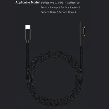 

CARPRIE Type C Power Supply Charger Adapter 15V 3A PD Fast Charging Cable for Micro-soft Surface Pro 4 5 6 20JUN 16