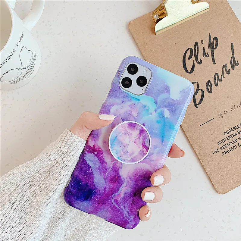Model 22 Для iphone XR мраморный чехол, чехол-подставка для телефона для iphone 11 Pro Max X Xs XR 6 6s 7 8 Plus Мягкая силиконовая задняя крышка - Цвет: Model 22
