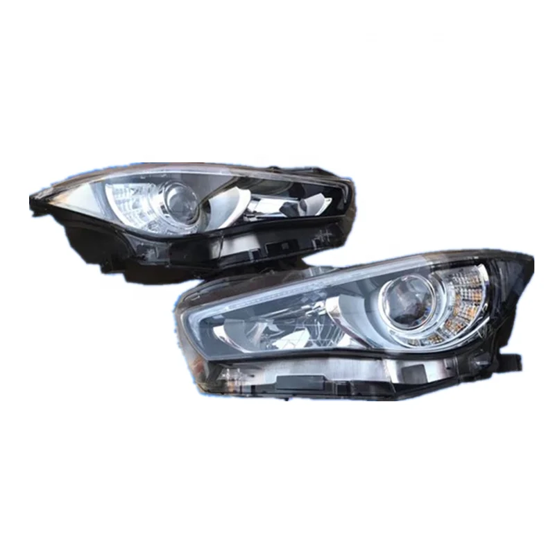 Made for 2014 -- 2017 Q50 headlamp assembly with high  LED belt steering without belt headlight