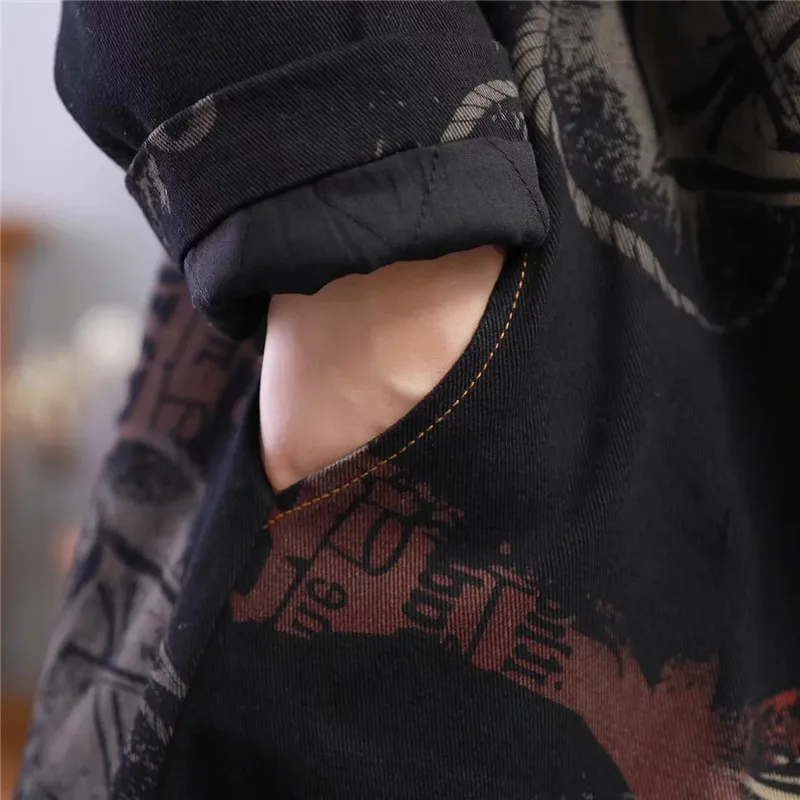 Max LuLu Korean Fashion Luxury Streetwear Ladies Long Parka Womens Vintage Denim Winter Jackets Thicken Warm Coats Windbreakers