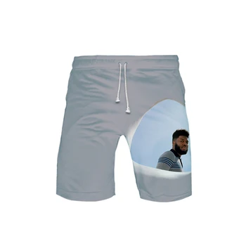 

Men's 3D KHALID Shorts 3D Board Trunks 2019 Summer New Quick Dry KHALID Men Hip Hop Short Pants Beach Wear