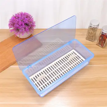 

Kitchen Chopsticks Drain Storage Box Dust-proof Tableware Storage Organizer Kitchen Cutlery Fork Utensil Storage Container
