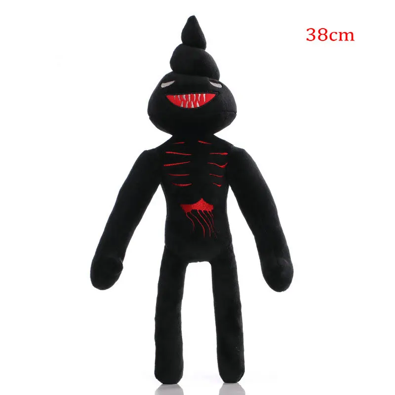 25-38cm Anime Siren Head Plush Doll Toys Scary Black White Red