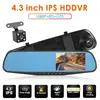 1080p Dash Cam DVR Car Camera Recorder Mirror 4.3 inch IPS 480X800 Dual Lens Rearview Mirror Dashboard Camera Double Recording ► Photo 1/6