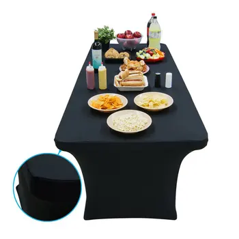 

6ft 8ft Outdoor Advertising Display Printed Banner Covers Table Cloth Counter Covers With Dye Sublimation Printing