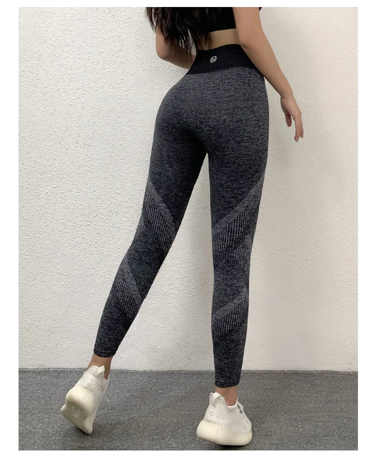 Бесшовные леггинсы женские Пуш-ап штаны для йоги Высокая талия Леггинсы для спортзала эластичные колготки контроль живота леггинсы брюки для йоги спортивные