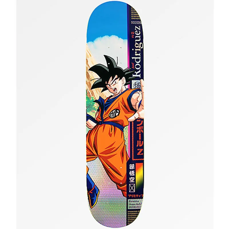 С рисунком из мультфильма «Жемчуг дракона Супер Saiyan Son Goku мальчик скейтборд деформируемая пластина фигурку собирать модель игрушка M2425