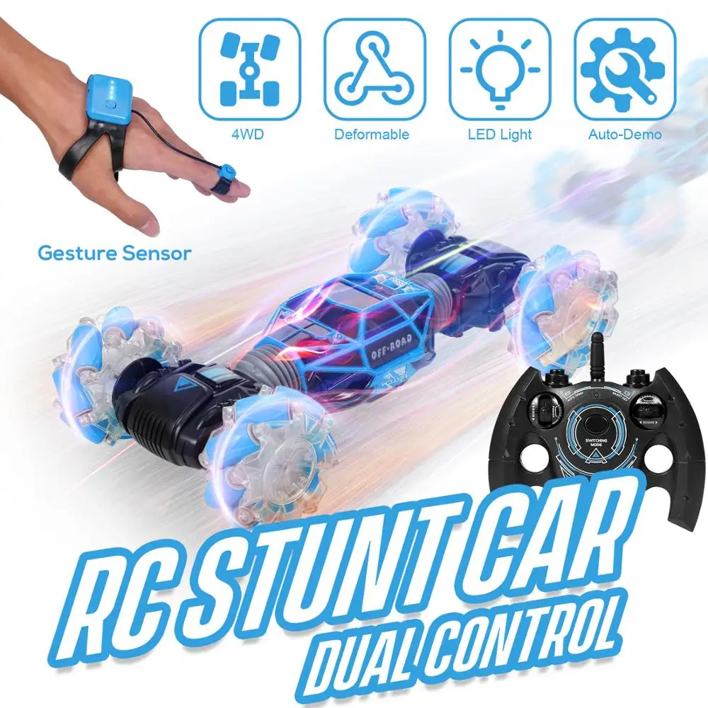 RC Car Gesture Sensing Stunt Remote Control Cars Deformation 