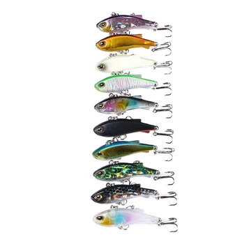 

10Pcs 4cm 4G Colors Mini Long Shot Bionic VIB Lure Artificial Bait Hard Bait Fishing Lure