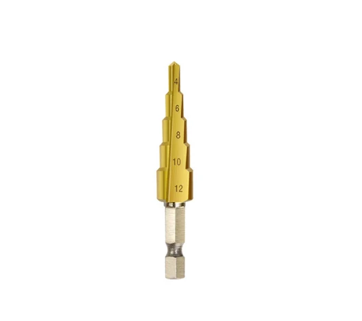 Factory sale 3pcs 1/4 Step Cone Taper Drill Bit Set Hole Cutter Metric Titanium Coated Metal Hex Stepped Drill Bits 4-12/20/32mm Factory sale 3pcs 1/4 Step Cone Taper Drill Bit Set Hole Cutter Metric Titanium Coated Metal Hex Stepped Drill Bits 4-12/20/32mm