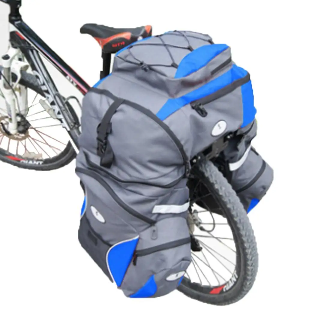 65L 3 in 1 Mountain Bicycle Bag Rainproof Waterproof Mtb Road Bicycle Bag Large Capacity Cycling Accessories Outdoor Riding
