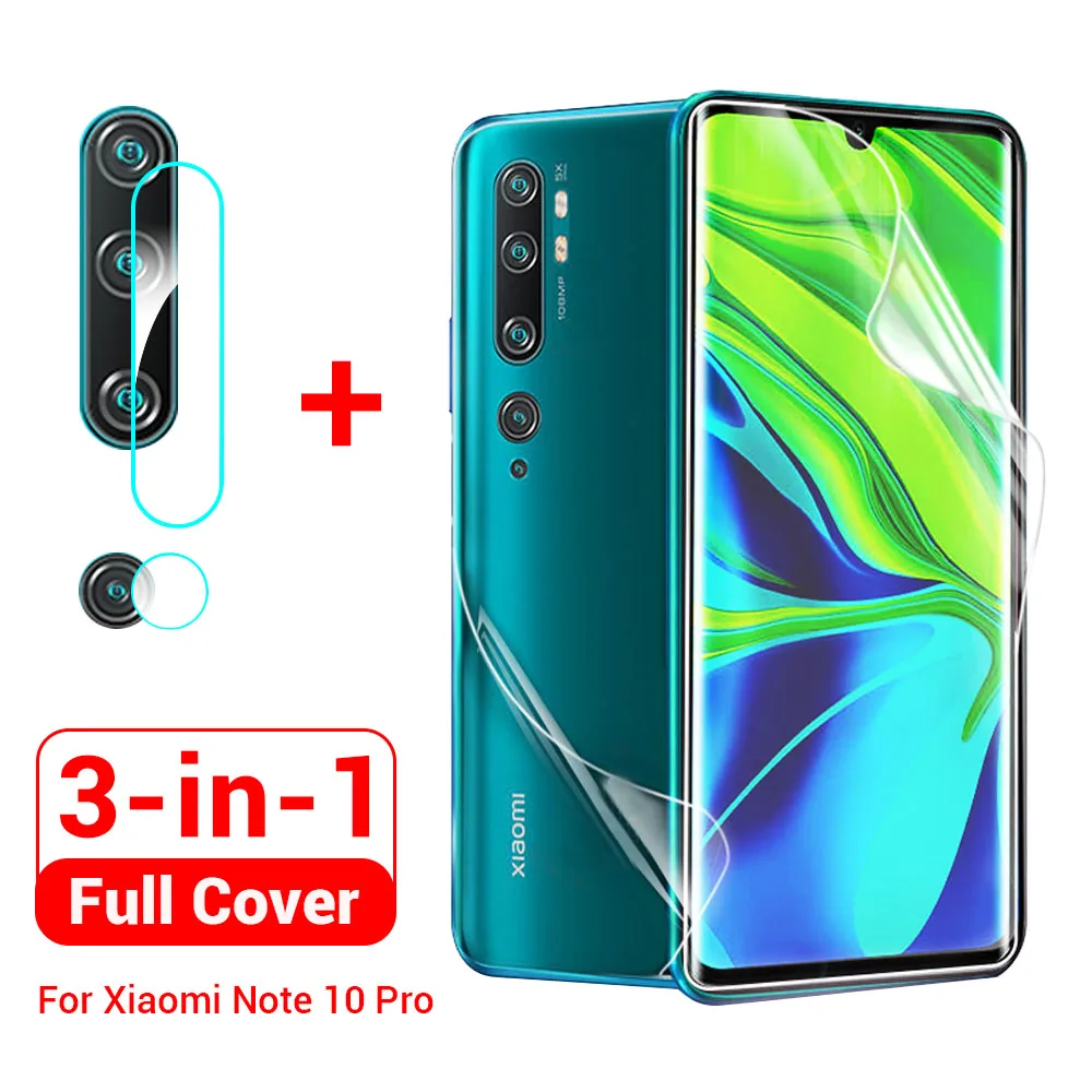

Full Hydrogel Film For Xiaomi Redmi Note 7 8 K20 Pro 8T Screen Protector on xiaomi mi A3 K30 9T Note 10 Pro Camera Lens Glass