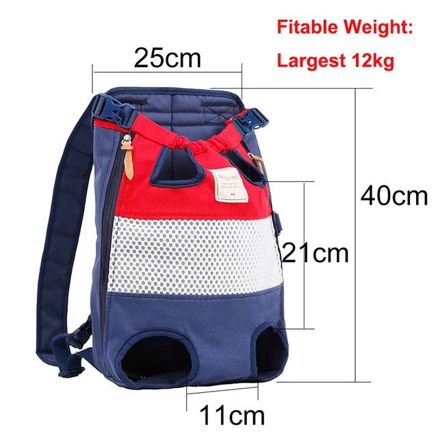 Pet Backpack Carrier For Cat Dogs Front Travel Dog Bag Carrying For Animals Small Medium Dogs Bulldog Puppy 6