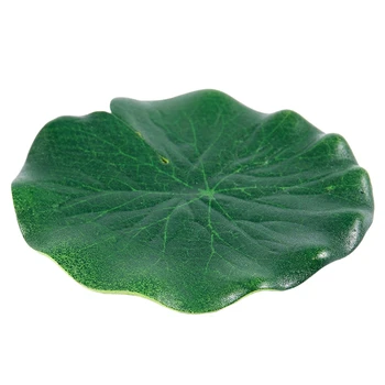 

New 5Pcs Aquarium Fish Tank Green Lotus Leaf Foam Floating Decor 3.9" Dia