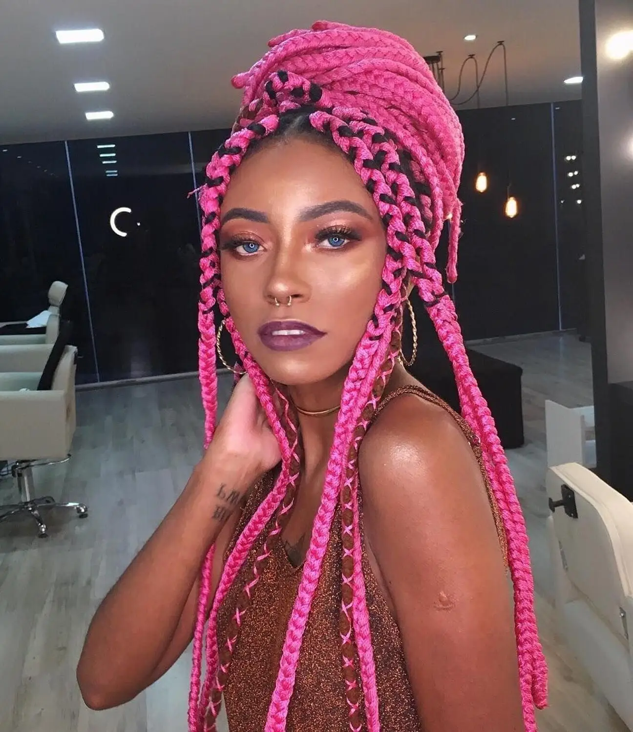 82 Inch Jumbo Braiding Crochet Hair Pre Stretched 165g/pack High  Temperature Fiber Synthetic Hair Extensions For Box Braids - Synthetic Braiding  Hair(for Black) - AliExpress