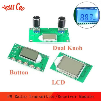 

PLL LCD 87-108MHZ Digital Stereo FM Radio Transmitter/Receiver Module Wireless Microphone Stereo Board Digital Noise Reduction
