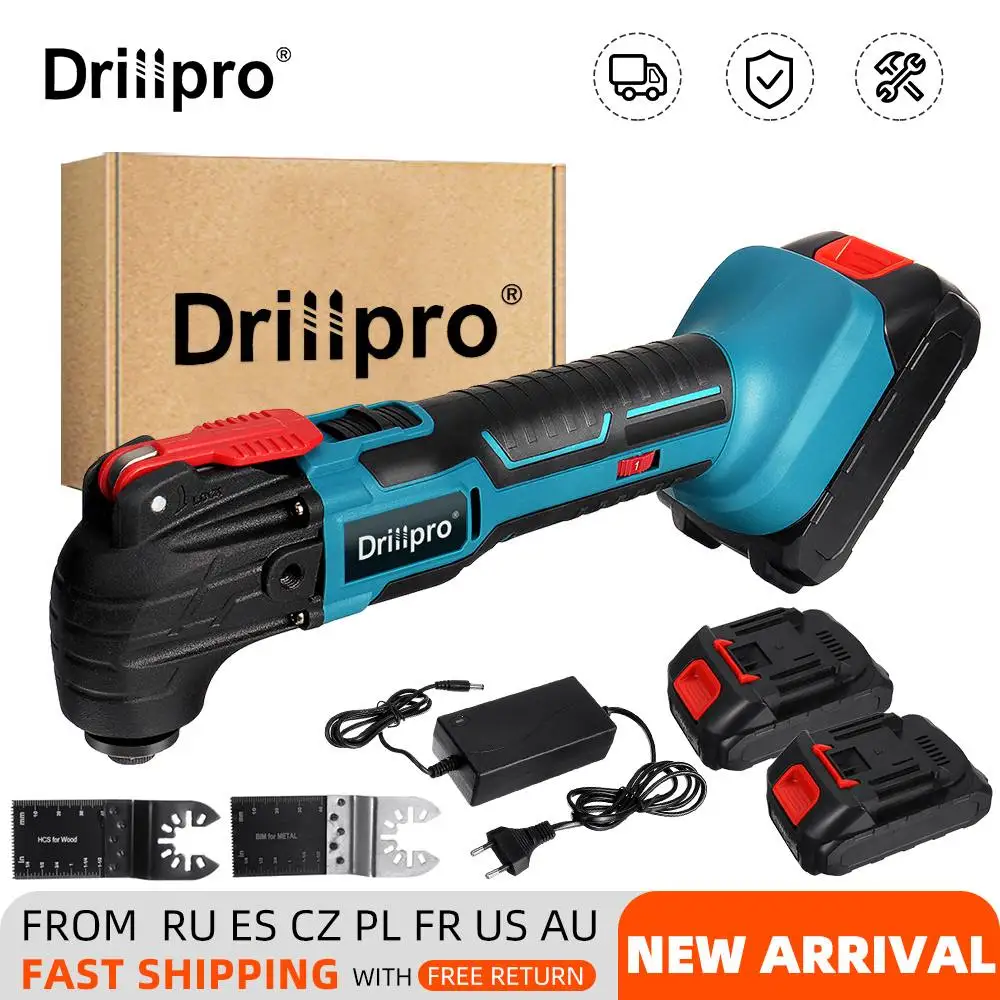 

Drillpro Multifunction Oscillating Multi-Tools Variable Speed Renovator Electric Trimmer Electric Saw For Makita 18V Battery