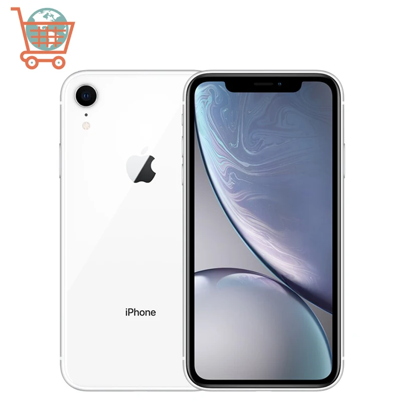 Apple-iPhone XR original libre, pantalla de 6,1 pulgadas, 4G, pantalla totalmente LCD, 64GB/128GB/256GB de ROM, reconocimiento de huella dactilar, LTE