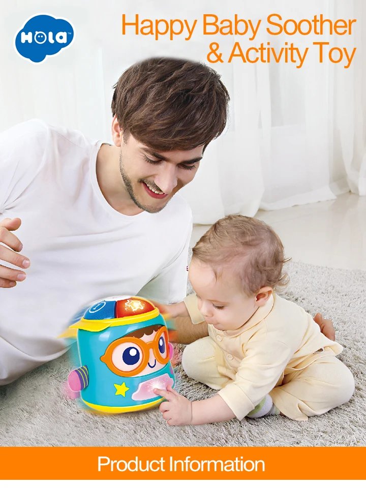 HOLA TOYS 3122 детская пустышка и actiity игрушка с огнями/музыка/языковые говорящие игрушки