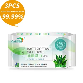 

26 Tablets Baby Care Wet Wipes Alcohol Hand Sanitizer Wipes Free Sterilization Clean 3pc Салфетки Toallitas Desinfectantes Bebes