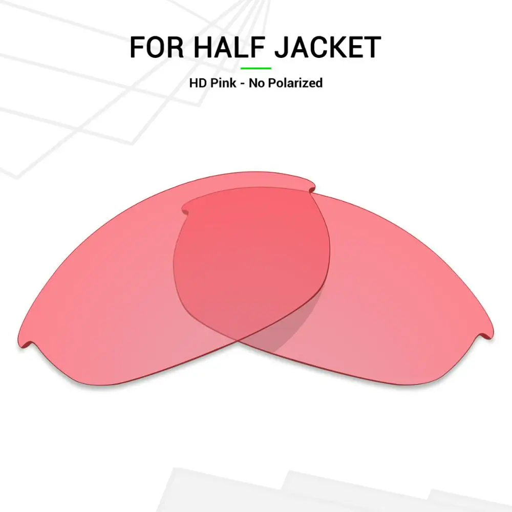 Mryok Замена Оптические стёкла для Oakley Half Jacket Солнцезащитные очки для женщин HD розовый