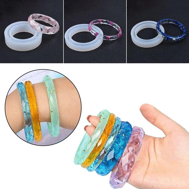 1 Pcs Resin Crystal Epoxy Bracelet Mould DIY Silicone High Translucent  Mirror Mould Handmade Jewelry Material Jewelry Making | Wish