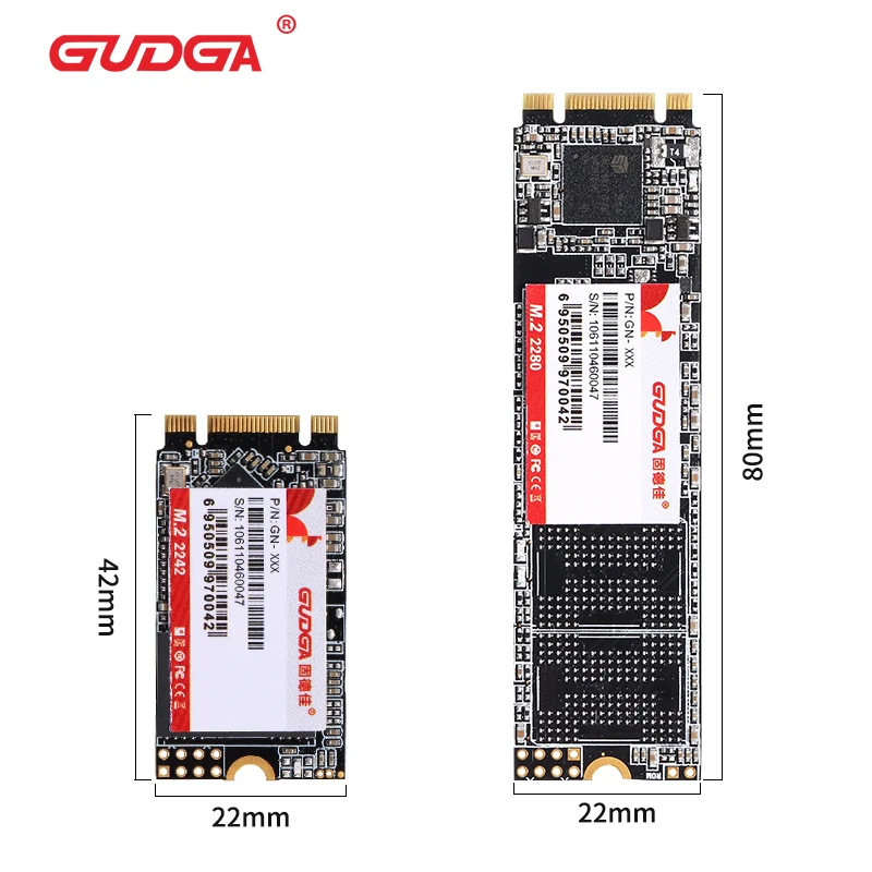 GUDG M.2 SSD 64gb128gb 256gb 480g 500gb 1tb 2tb SATA Ngff M2 2242 2280 disco duro interno para el ordenador portátil/escritorio/PC Acer BTC minero